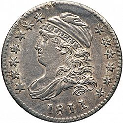 dime 1811 Large Obverse coin