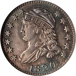 dime 1820 Large Obverse coin