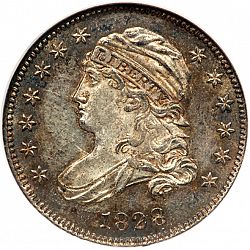 dime 1828 Large Obverse coin
