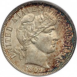 dime 1909 Large Obverse coin
