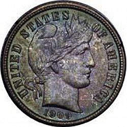 dime 1909 Large Obverse coin