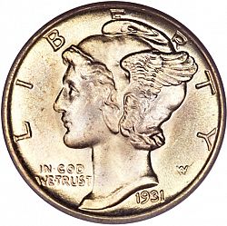 dime 1931 Large Obverse coin