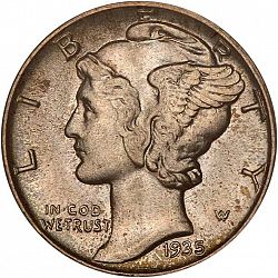 dime 1935 Large Obverse coin