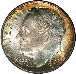 dime 1946 Large Obverse coin
