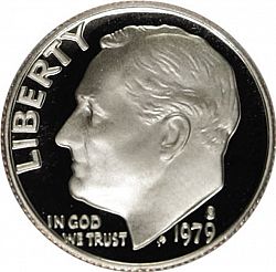 dime 1979 Large Obverse coin