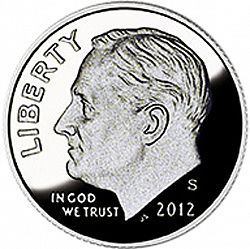 dime 2012 Large Obverse coin