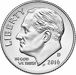 dime 2016 Large Obverse coin