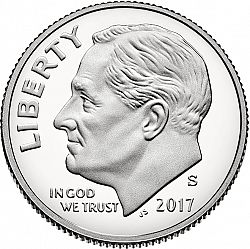 dime 2017 Large Obverse coin