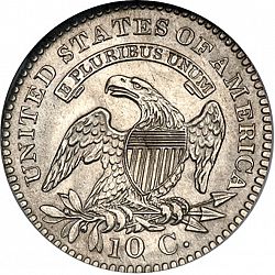 dime 1821 Large Reverse coin