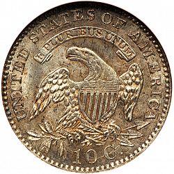 dime 1828 Large Reverse coin