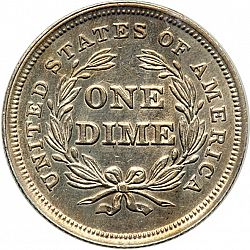 dime 1839 Large Reverse coin