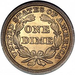 dime 1848 Large Reverse coin