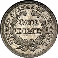 dime 1856 Large Reverse coin