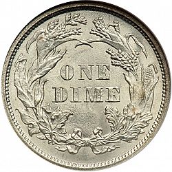 dime 1861 Large Reverse coin