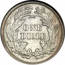 dime 1868 Large Reverse coin
