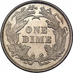 dime 1873 Large Reverse coin