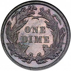 dime 1879 Large Reverse coin