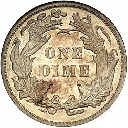 dime 1882 Large Reverse coin