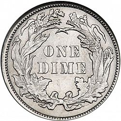 dime 1884 Large Reverse coin