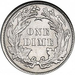 dime 1884 Large Reverse coin