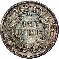 dime 1889 Large Reverse coin
