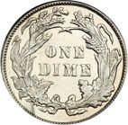 dime 1890 Large Reverse coin