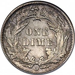 dime 1891 Large Reverse coin