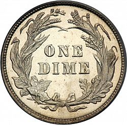 dime 1892 Large Reverse coin