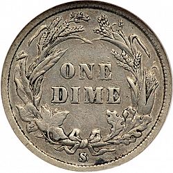 dime 1893 Large Reverse coin