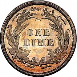 dime 1895 Large Reverse coin