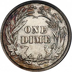 dime 1898 Large Reverse coin
