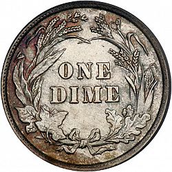 dime 1898 Large Reverse coin