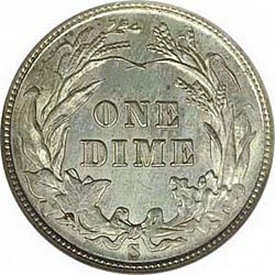 dime 1902 Large Reverse coin