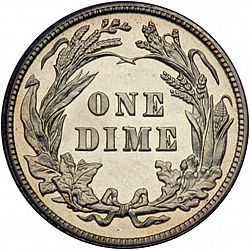 dime 1906 Large Reverse coin