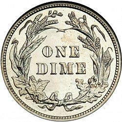 dime 1908 Large Reverse coin