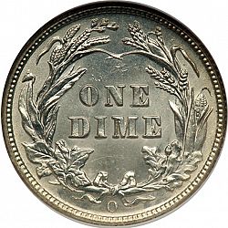 dime 1908 Large Reverse coin