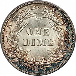 dime 1909 Large Reverse coin