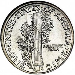 dime 1917 Large Reverse coin
