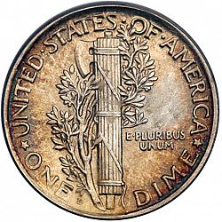 dime 1918 Large Reverse coin