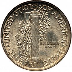 dime 1919 Large Reverse coin