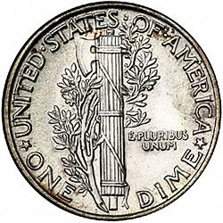 dime 1929 Large Reverse coin