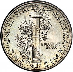 dime 1939 Large Reverse coin