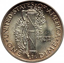 dime 1945 Large Reverse coin