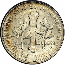 dime 1950 Large Reverse coin