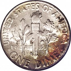 dime 1951 Large Reverse coin