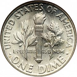 dime 1953 Large Reverse coin