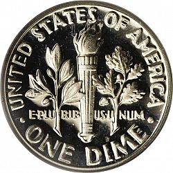 dime 1968 Large Reverse coin