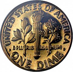dime 1977 Large Reverse coin