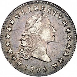 1 dollar 1795 Large Obverse coin