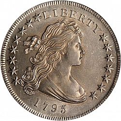 1 dollar 1795 Large Obverse coin
